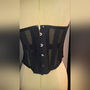 Sharpx Under Bust Black Corset